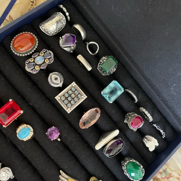 ANTIQUE, VINTAGE, STERLING Silver Rings - Picture 4 of 7